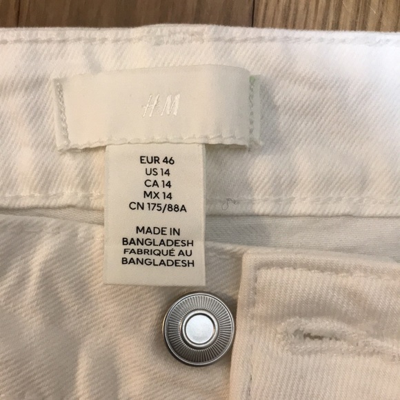 H&M Jeans, White, Denim, New - Picture 2 of 4